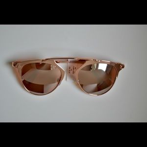 Rose gold sunglasses